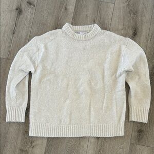 Zara Cream Crew Neck Sweater